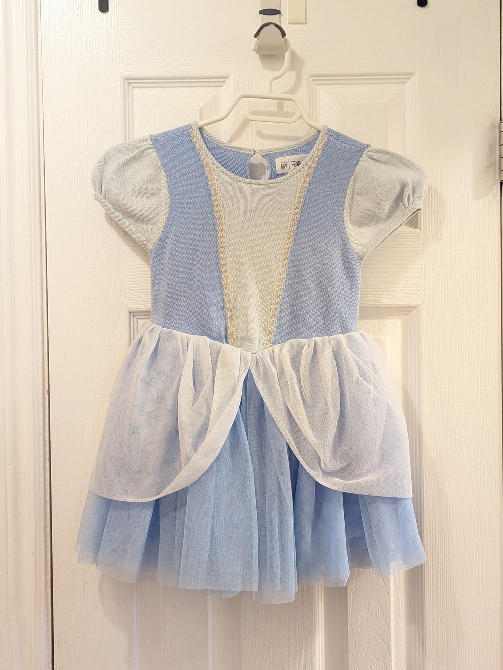 GAP Cinderella Light Blue and White Princess Tutu Costume Dress 4T